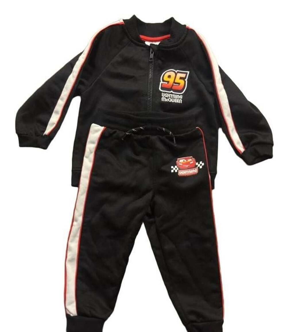 Disney Pixar Cars Toddler Boys Tracksuit Set Size 3T Black